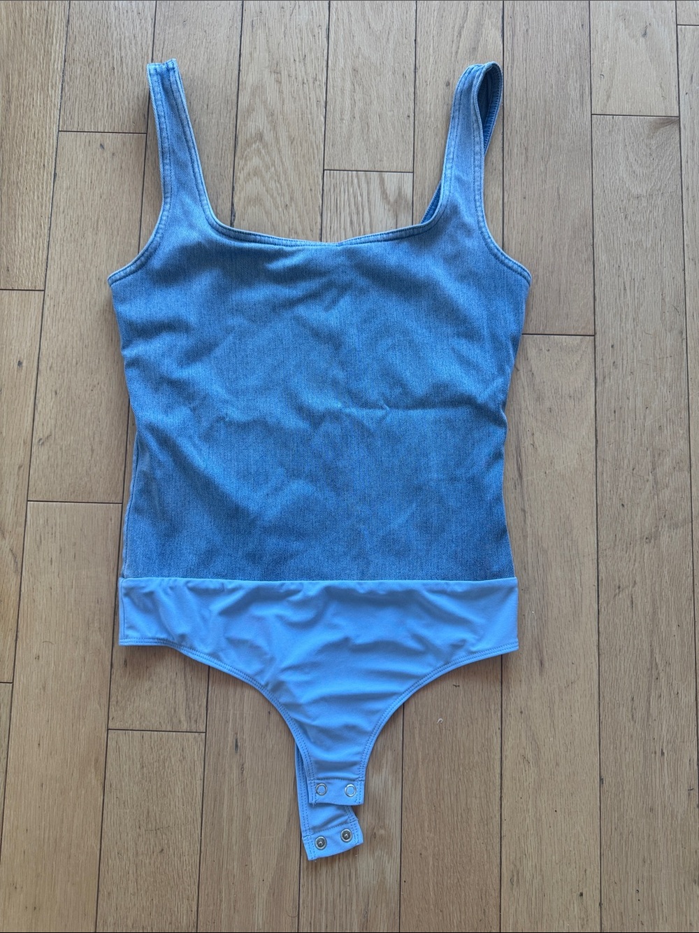 Express Denim Scoop Neck Bodysuit